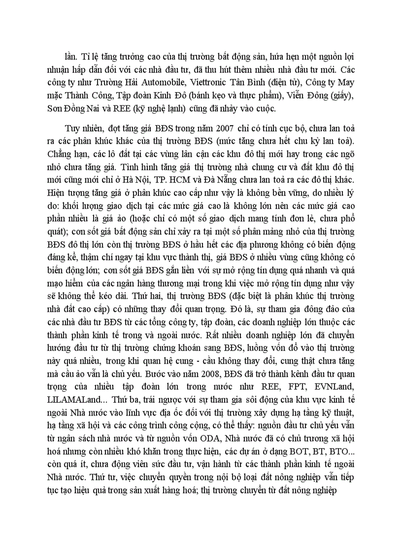 image for page Phân tích đánh giá và nhận định xu hướng phát triển của Thị trường Bất động sản Việt Nam