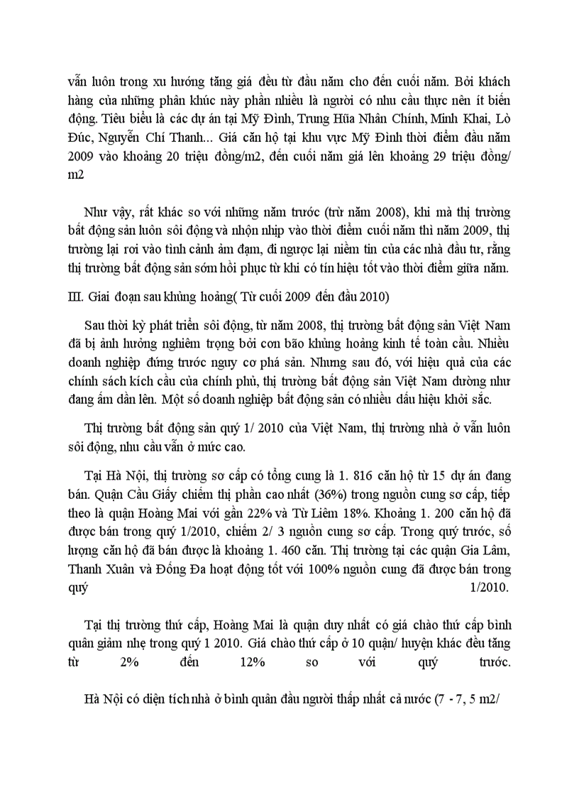 image for page Phân tích đánh giá và nhận định xu hướng phát triển của Thị trường Bất động sản Việt Nam