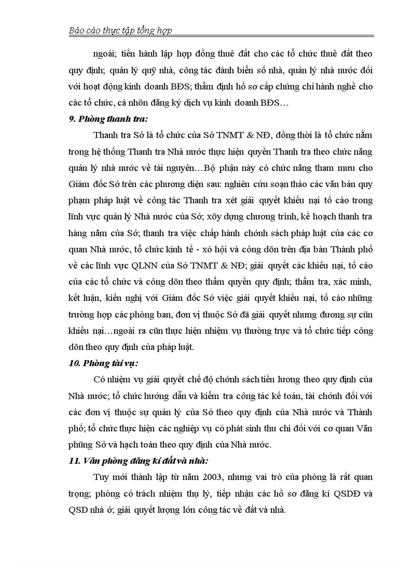 image for page Tình hình hoạt động của sở tài nguyên môi trường và nhà đất hà nội