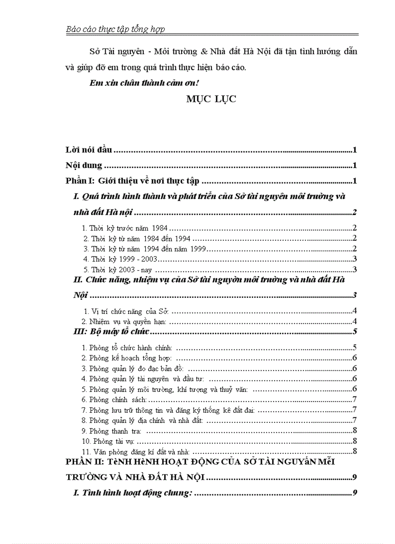 image for page Tình hình hoạt động của sở tài nguyên môi trường và nhà đất hà nội