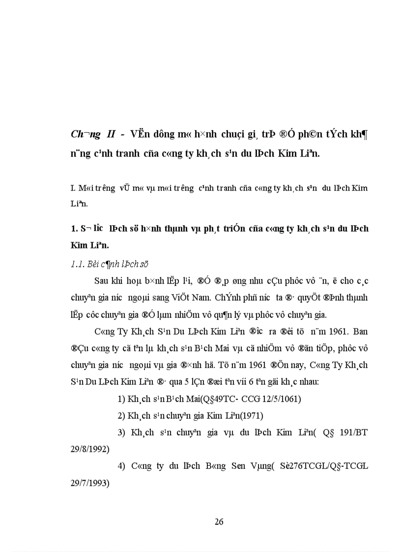 image for page Vận dụng mô hình chuỗi giá trị để phân tích khả năng cạnh tranh của khách sạn Kim Liên