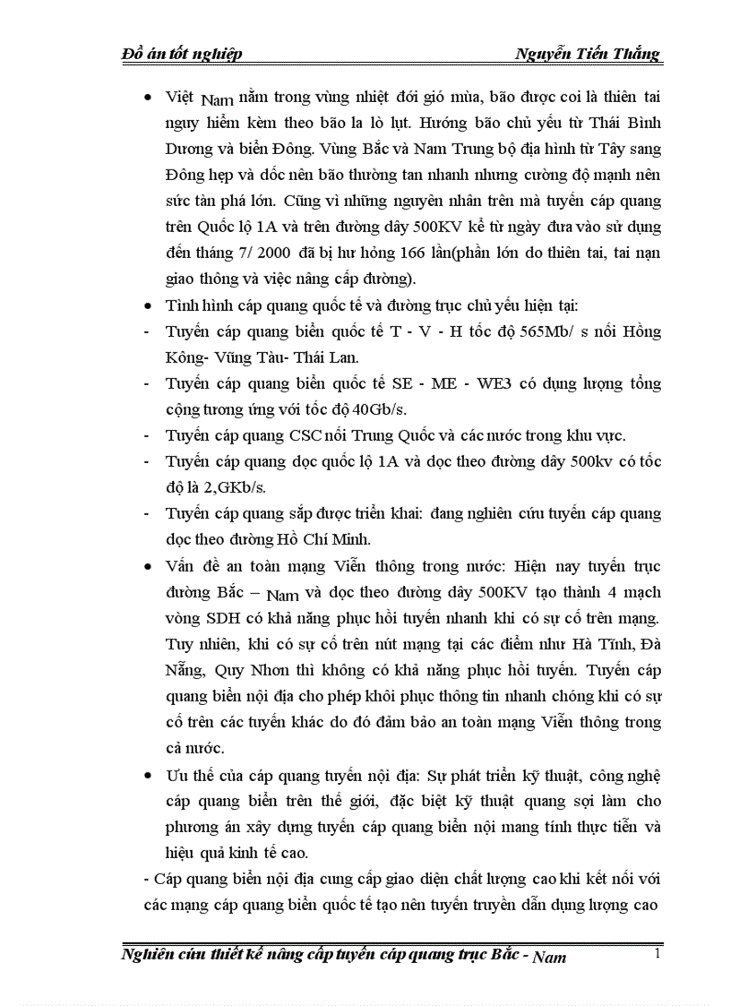 image for page Nghiên cứu thiết kế nâng cấp tuyến cáp quang trục Bắc Nam