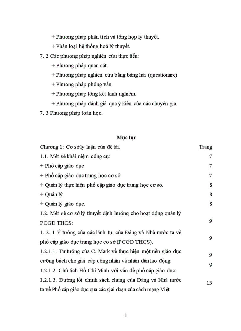 image for page Một số biện pháp quản lý công tác phổ cập giáo dục trung học cơ sở ở tỉnh Yên Bái đến năm 2010 1