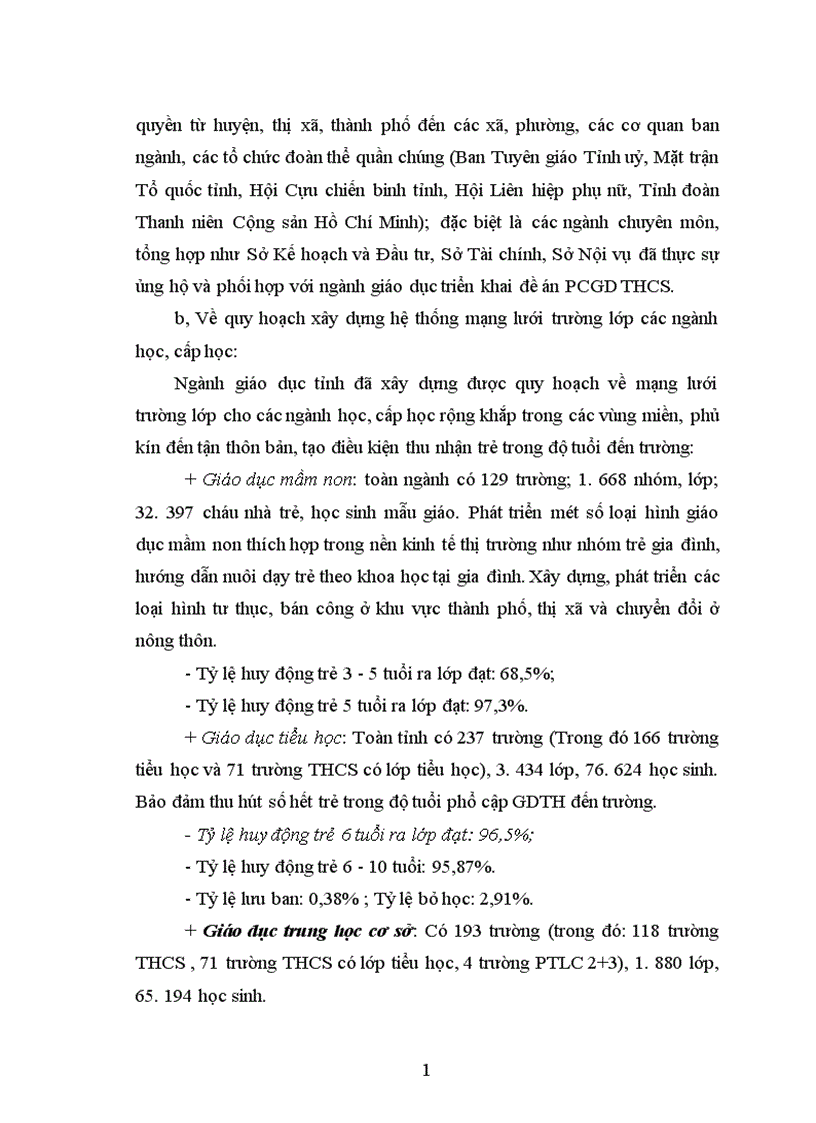 image for page Một số biện pháp quản lý công tác phổ cập giáo dục trung học cơ sở ở tỉnh Yên Bái đến năm 2010 1