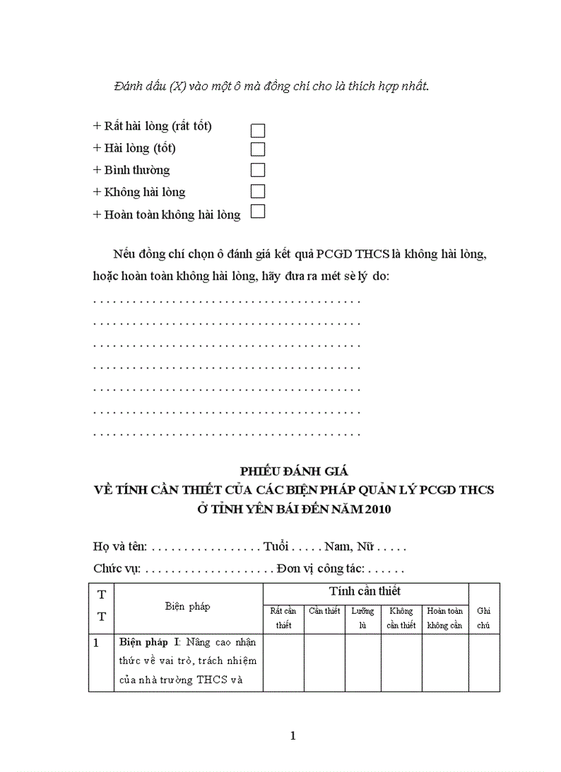 image for page Một số biện pháp quản lý công tác phổ cập giáo dục trung học cơ sở ở tỉnh Yên Bái đến năm 2010 1