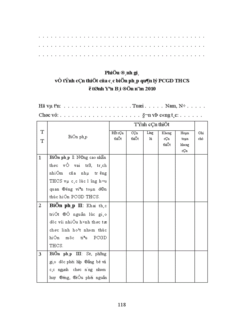 image for page Một số biện pháp quản lý công tác phổ cập giáo dục trung học cơ sở ở tỉnh Yên Bái đến năm 2010 1
