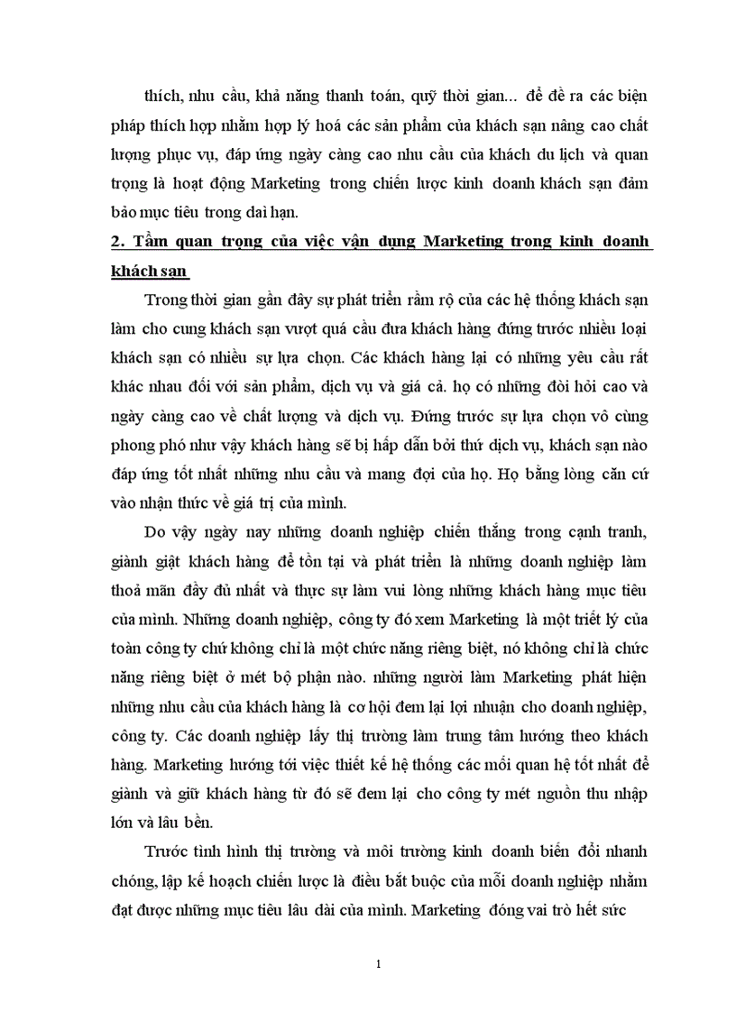 image for page Hoạt động Marketing trong chiến lược kinh doanh khách sạn