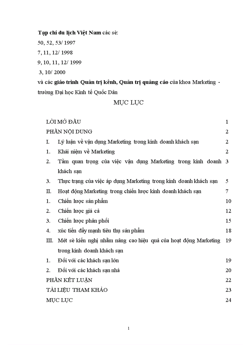 image for page Hoạt động Marketing trong chiến lược kinh doanh khách sạn