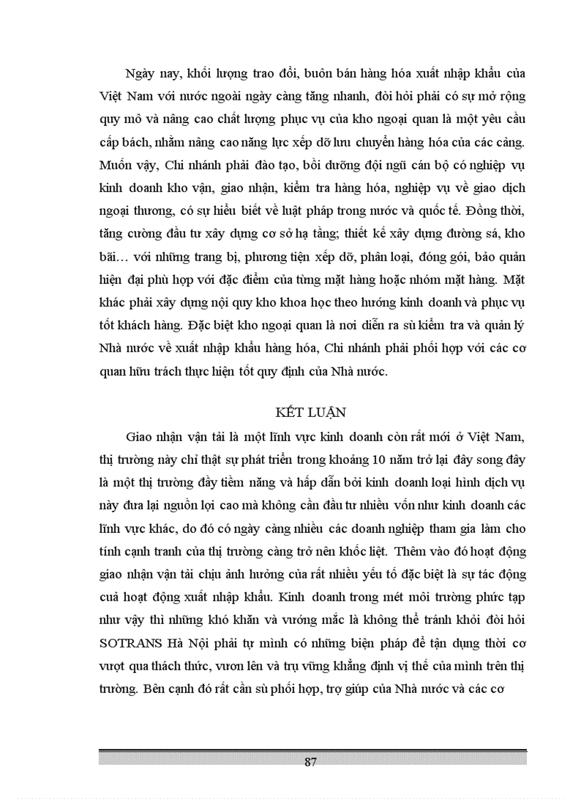 image for page Hoạt động kinh doanh dịch vụ giao nhận hàng hóa quốc tế tại Chi nhánh công ty kho vận miền Nam SOTRANS Hà Nội thực trạng và giải pháp phát triển 1