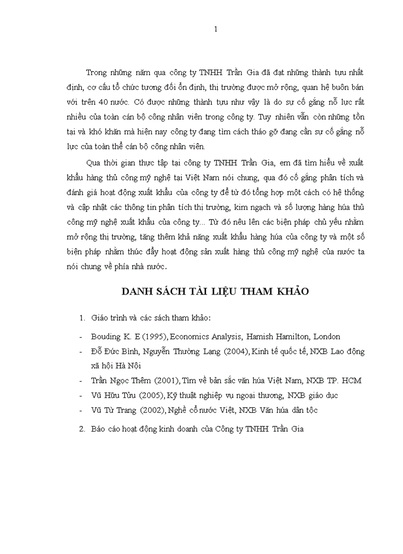 image for page Hoạt động xuất khẩu hàng thủ công mỹ nghệ của công ty TNHH Trần Gia 1