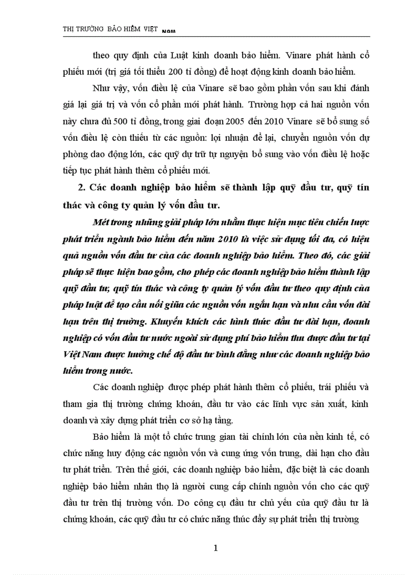 image for page Bảo hiểm Việt Nam trước thềm hội nhập và giải pháp đẩy mạnh sự phát triển của TTBH Việt Nam đến 2010