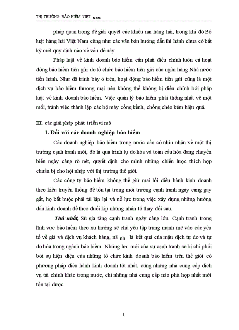 image for page Bảo hiểm Việt Nam trước thềm hội nhập và giải pháp đẩy mạnh sự phát triển của TTBH Việt Nam đến 2010