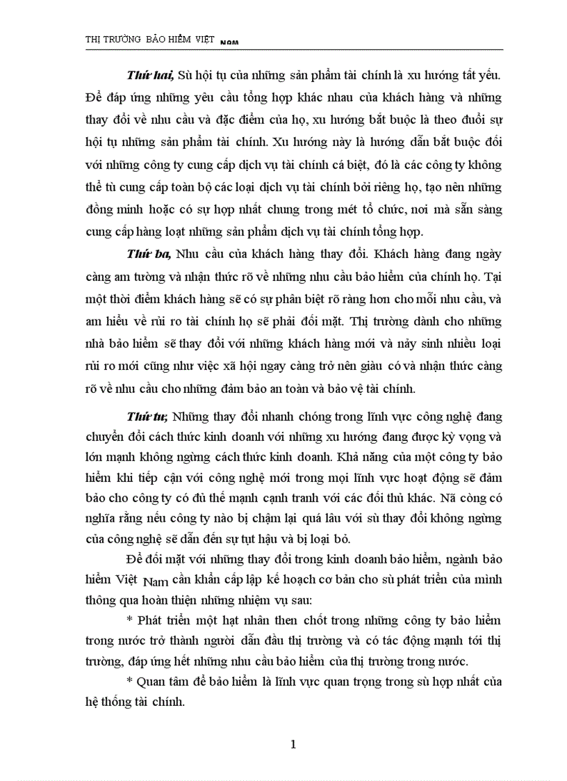 image for page Bảo hiểm Việt Nam trước thềm hội nhập và giải pháp đẩy mạnh sự phát triển của TTBH Việt Nam đến 2010