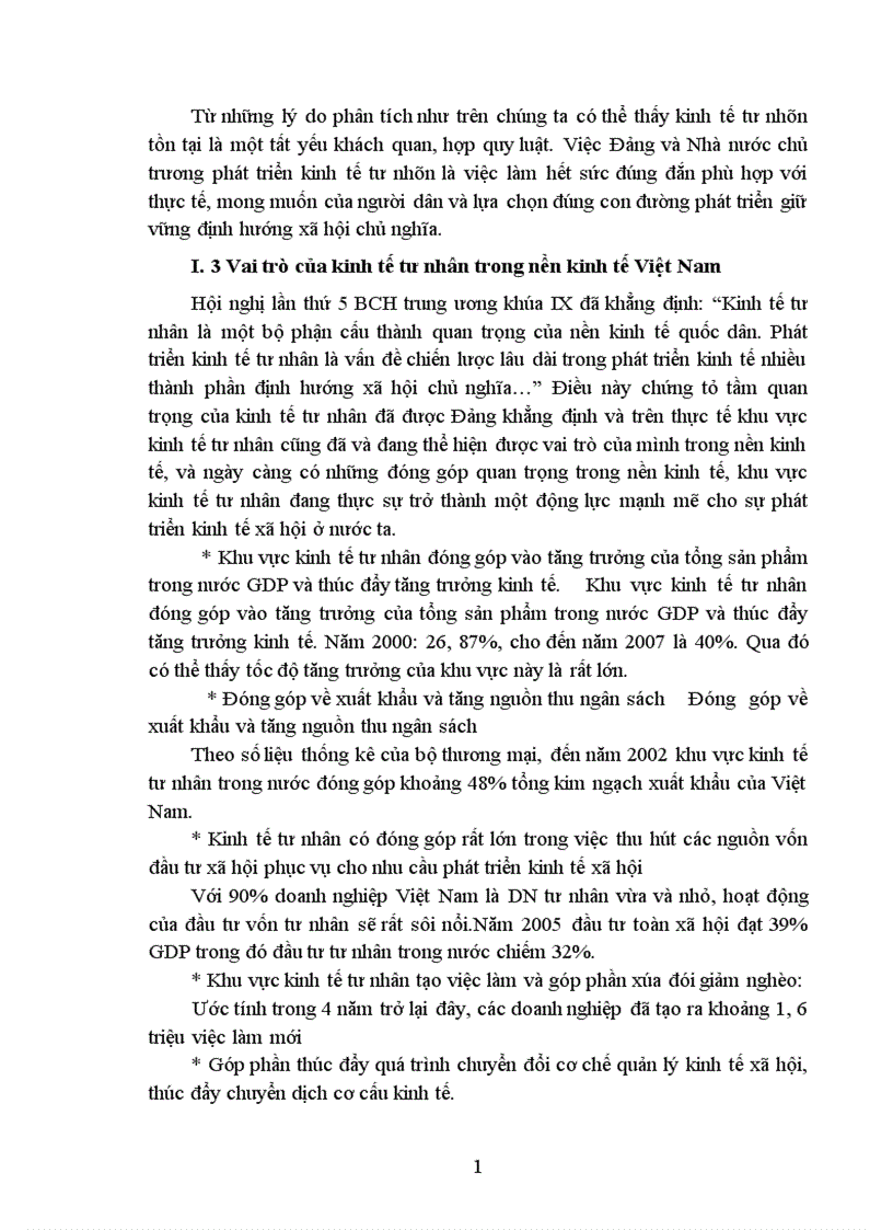 image for page Kinh tế tư nhân và vai trò của nó trong nền kinh tế Việt Nam 1