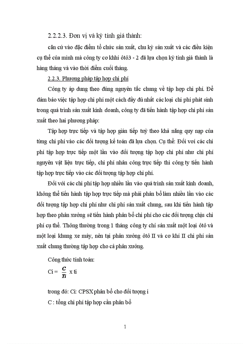 image for page Tổ chức kế toán tập hợp chi phí sản xuất và tính giá thành sản phẩm tại công ty cơ khí ô tô 3 2 1