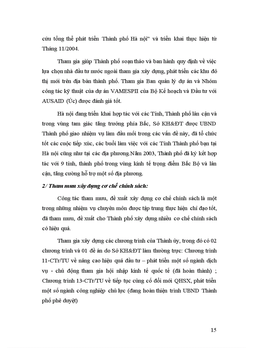 image for page Nghiên cứu tổng thể phát triển Thành phố Hà nội