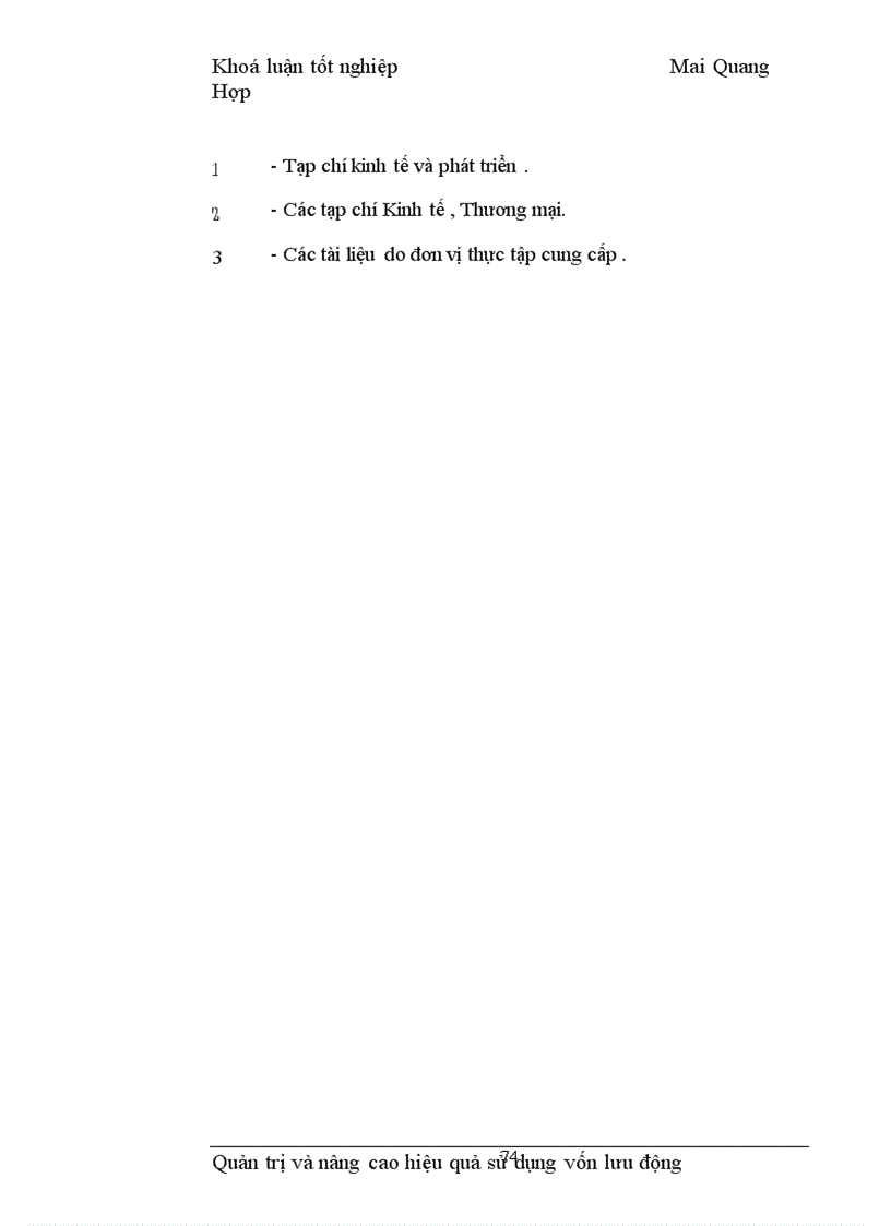 image for page Quản trị và nâng cao hiệu quả sử dụng vốn lưu động tại Công ty Vật tư kỹ thuật Xi măng 1
