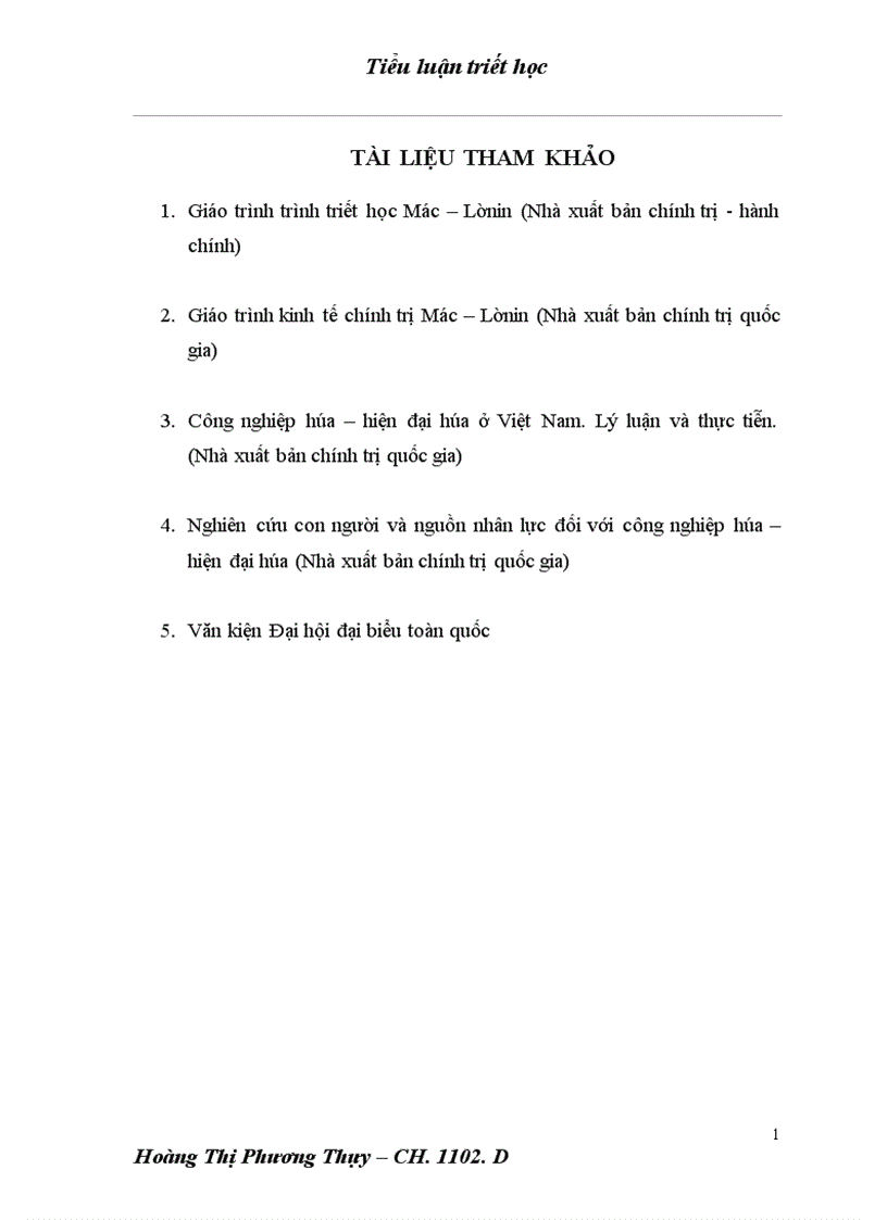 image for page Lý luận của chủ nghĩa Mác Lênin về con người và vai trò của con người trong sự nghiệp công nghiệp hóa hiện đại hóa đất nước 1