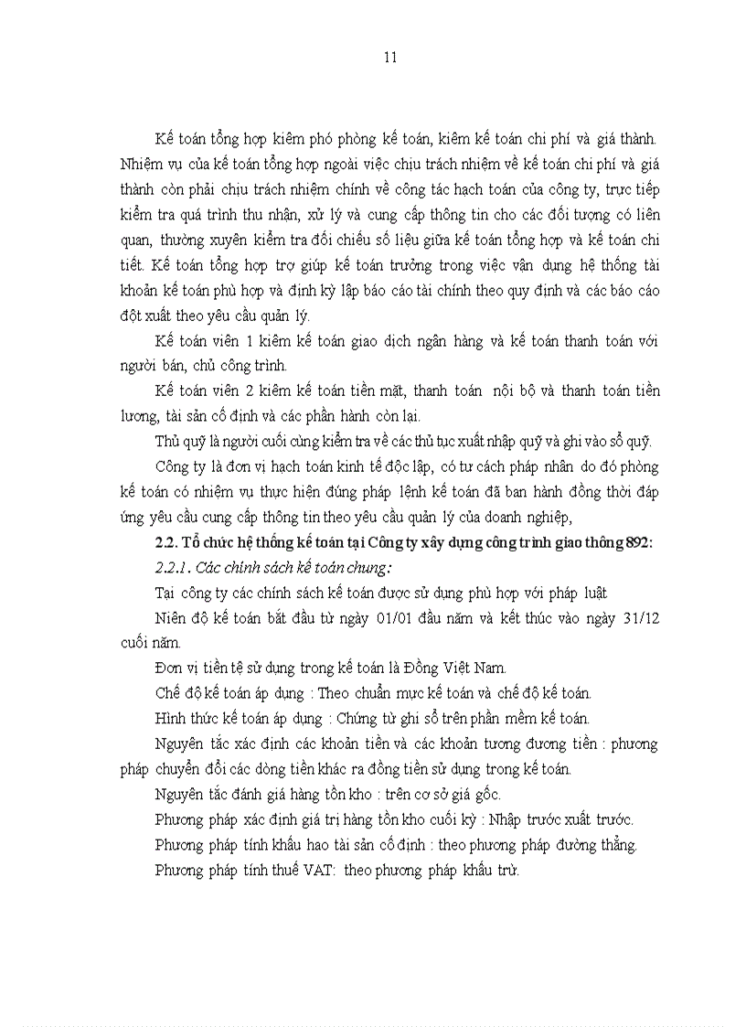 image for page Tổ chức bộ máy kế toán và hệ thống kế toán tại Công ty xây dựng công trình giao thông