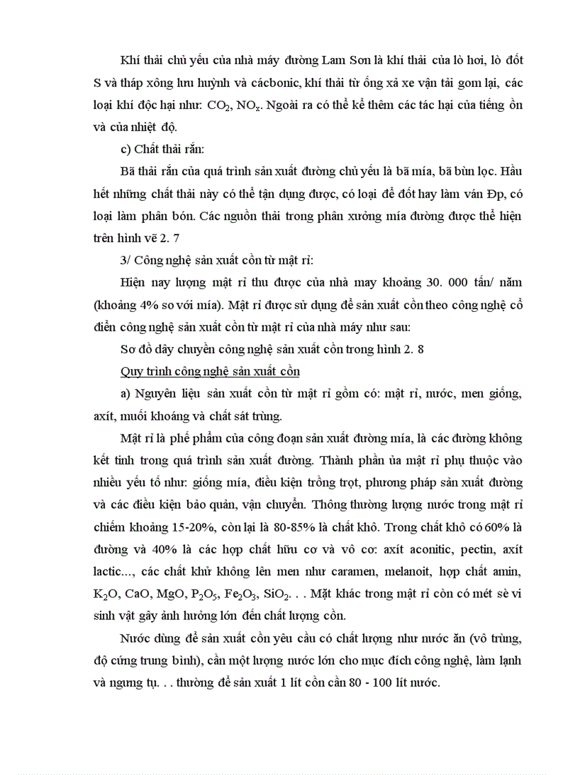 image for page Đề xuất và trình mô hình sản xuất sạch hơn trong Nhà máy đường Lam Sơn