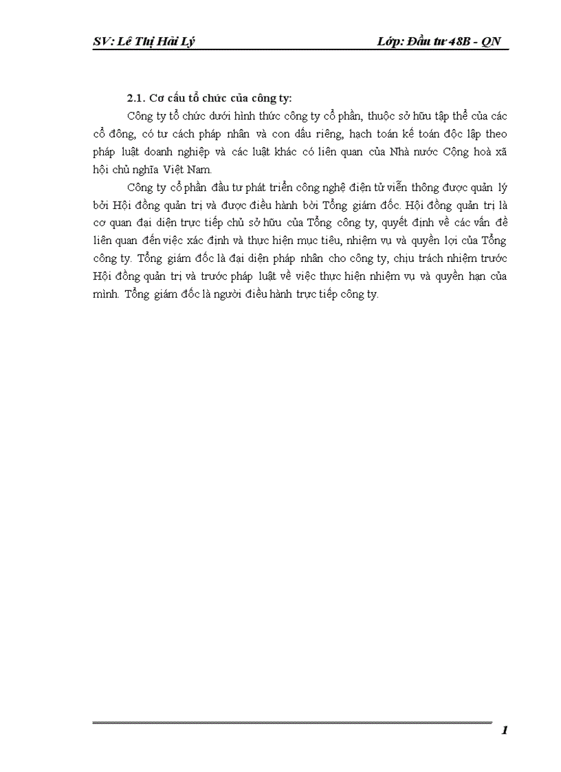 image for page Hoàn thiện công tác lập dự án tại công ty cổ phần đầu tư phát triển công nghệ điện tử viễn thông 1