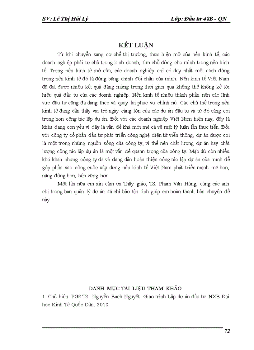 image for page Hoàn thiện công tác lập dự án tại công ty cổ phần đầu tư phát triển công nghệ điện tử viễn thông 1