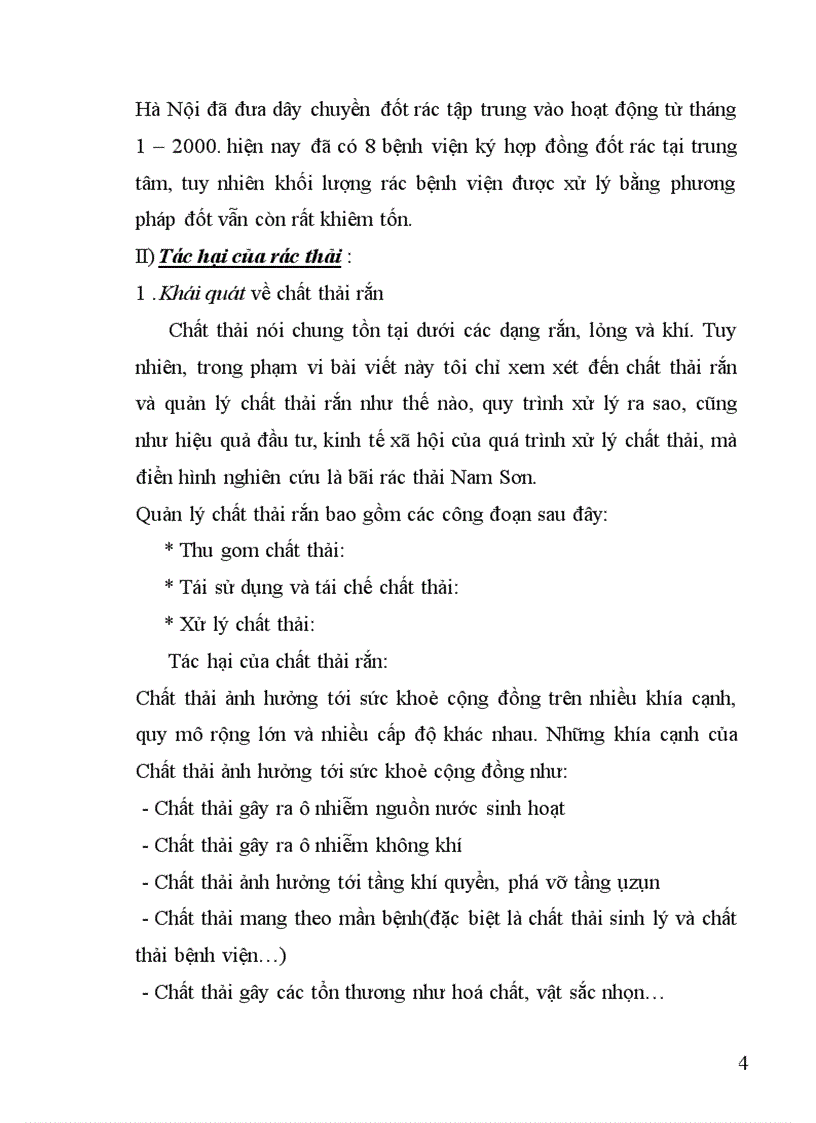 image for page Đánh giá hiệu quả đầu tư kinh tế xã hội của dự án xây dựng bãi rác thải Nam Sơn Sóc Sơn Đông Anh Hà Nội 1