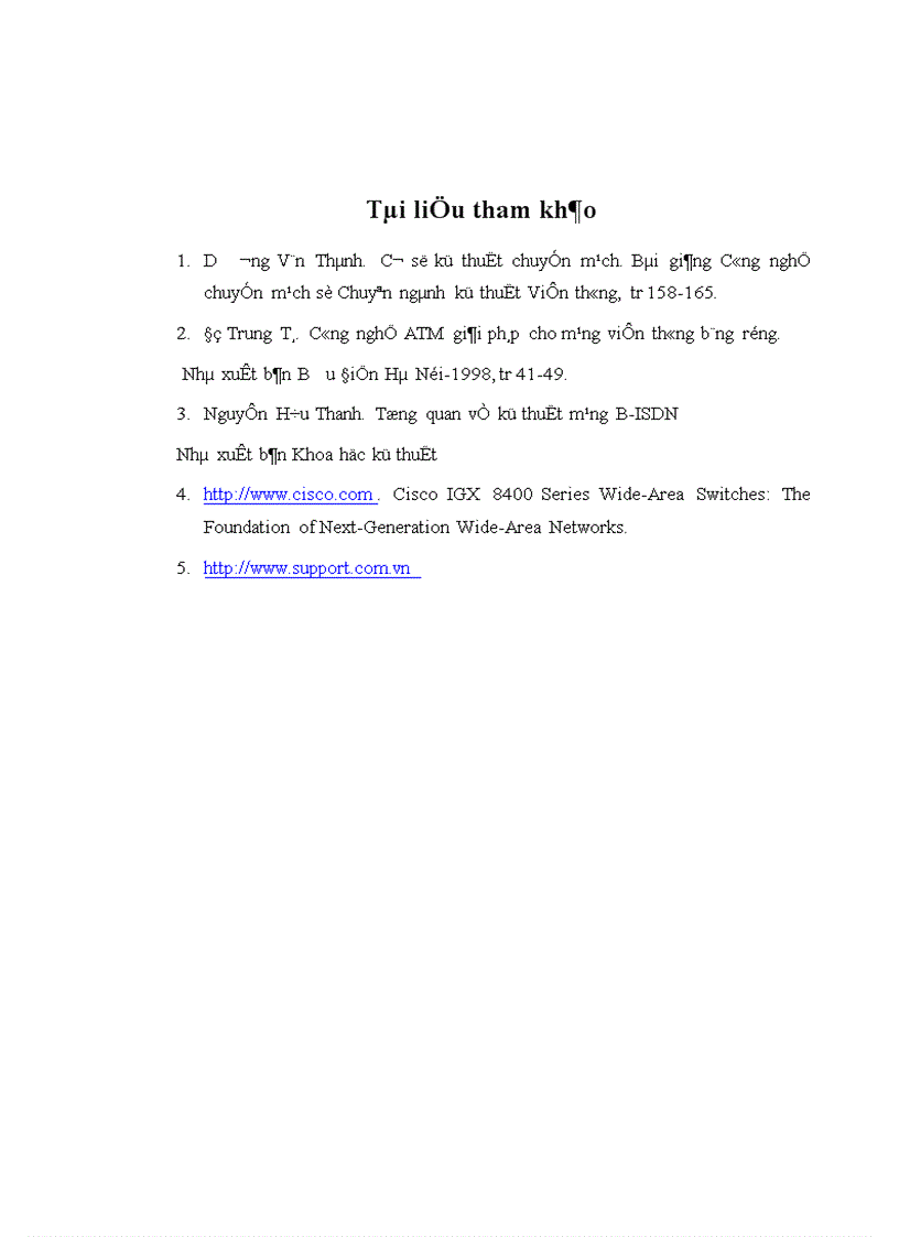 image for page Nghiên cứu tìm hiểu cấu trúc hệ thống mạng đường trục ứng dụng công nghệ ATM