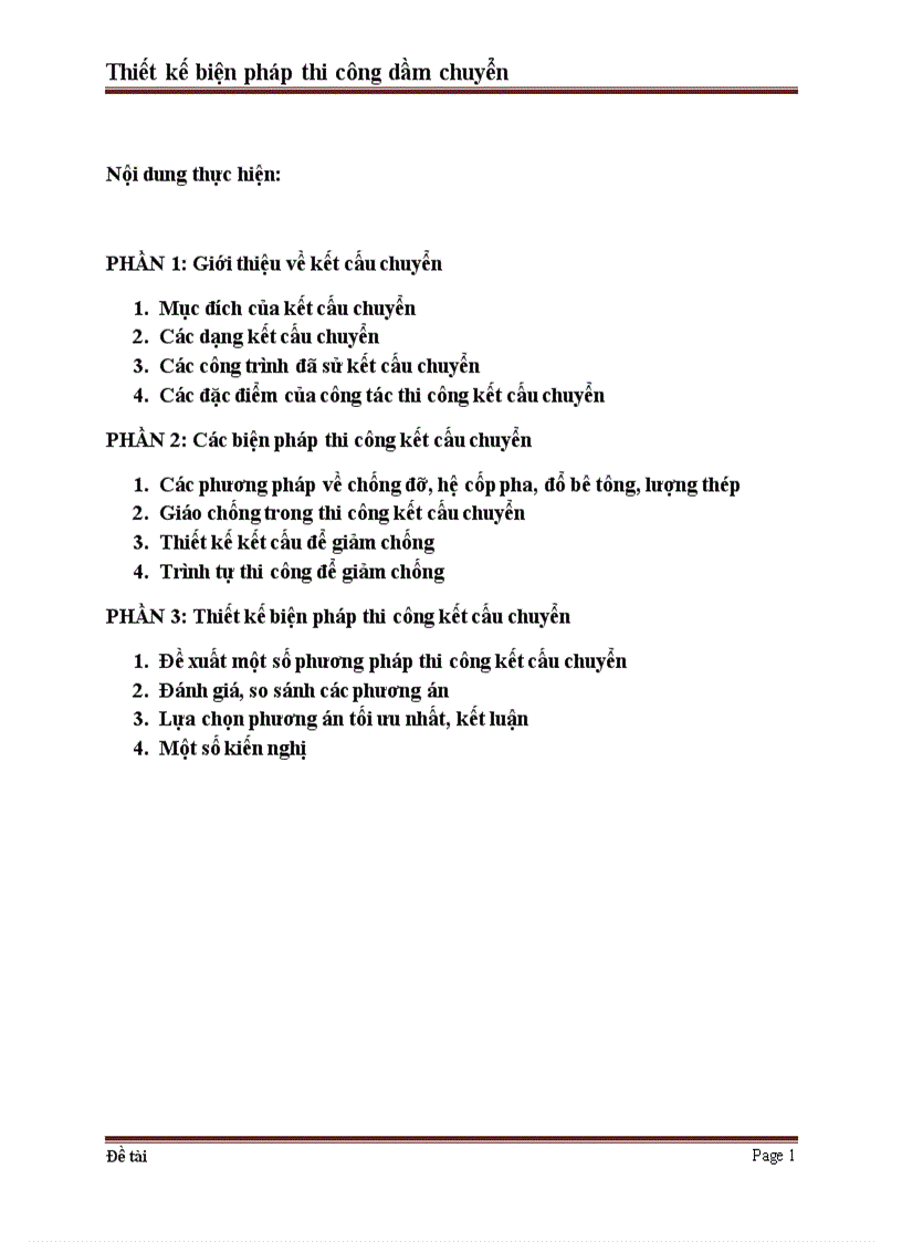 image for page Thiết kế biện pháp thi công dầm chuyển