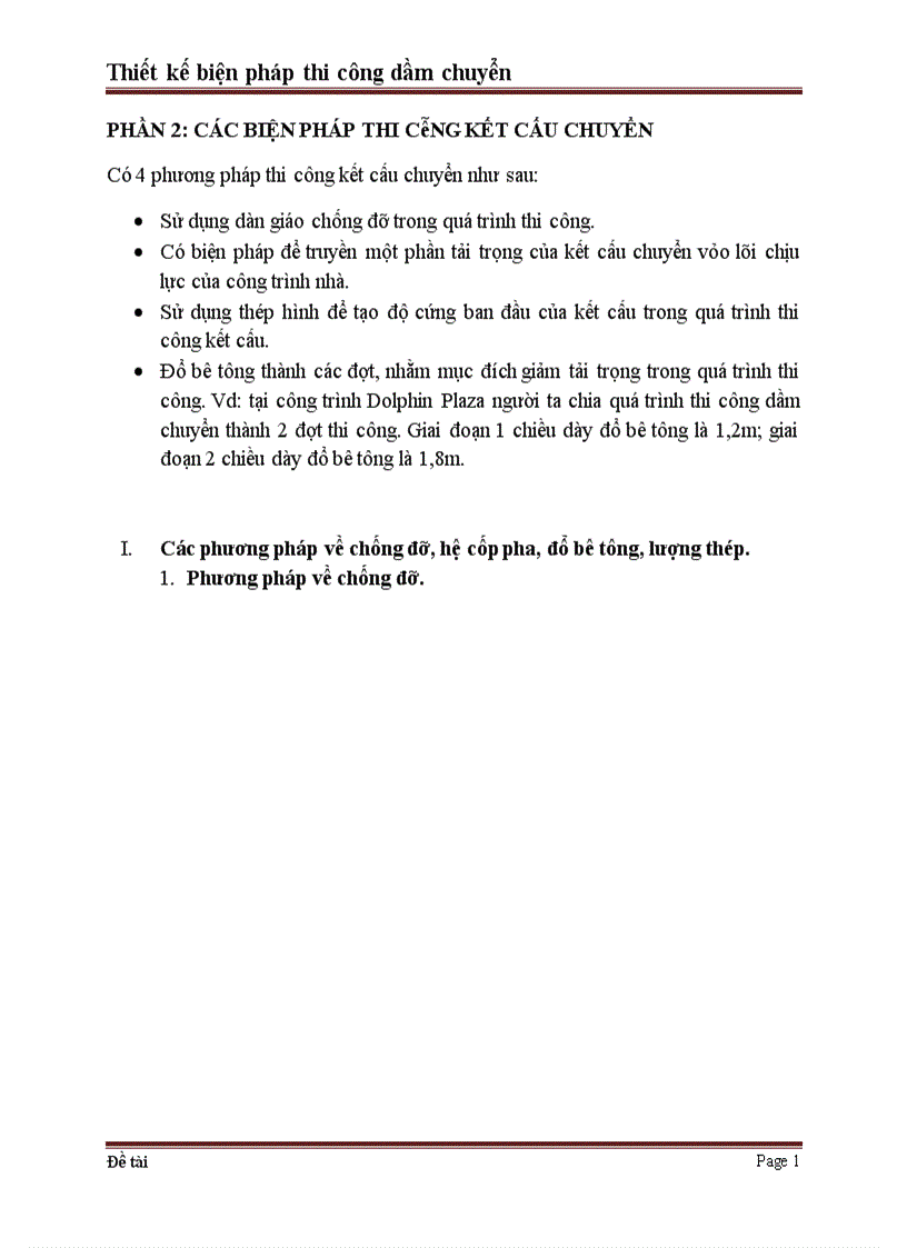 image for page Thiết kế biện pháp thi công dầm chuyển