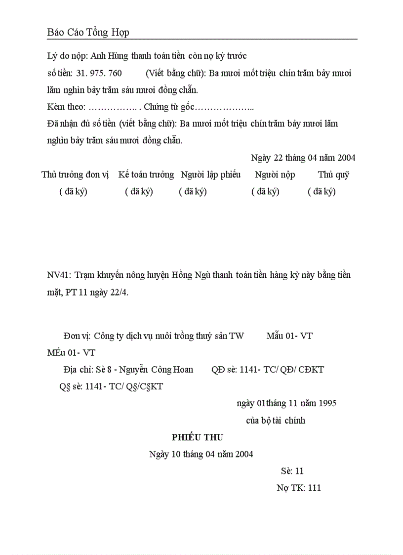 image for page Công tác hạch toán kế toán tại Công ty dịch vụ nuôi trồng thuỷ sản trung ương 1