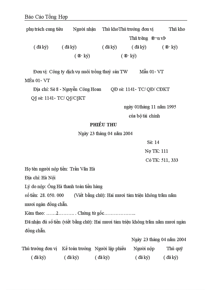 image for page Công tác hạch toán kế toán tại Công ty dịch vụ nuôi trồng thuỷ sản trung ương 1