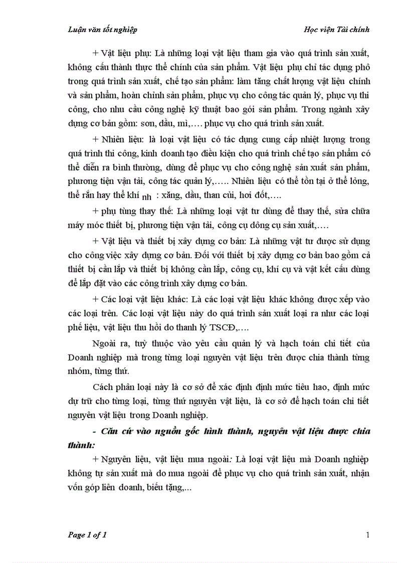 image for page Kế toán nguyên vật liệu tại Công ty Cổ phần thiết bị vật tư nông sản