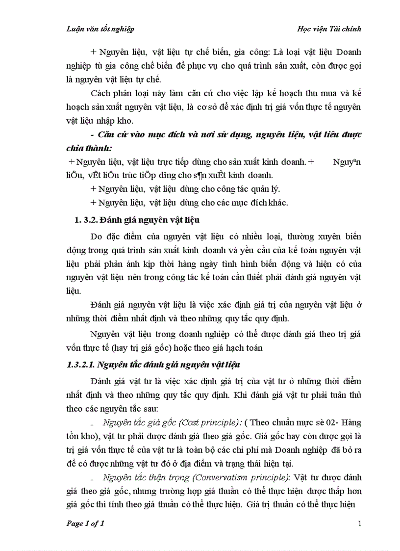 image for page Kế toán nguyên vật liệu tại Công ty Cổ phần thiết bị vật tư nông sản