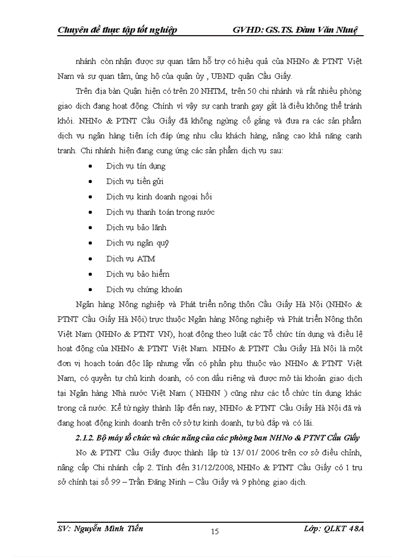 image for page Giải pháp nâng cao chất lượng tín dụng đối với các doanh nghiệp vừa và nhỏ tại Chi nhánh NHNo PTNT Cầu Giấy Hà Nội 1