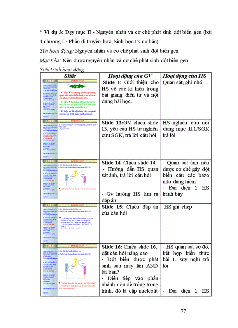 image for page Xây dựng và sử dụng bài giảng điện tử chương I phần di truyền học Sinh học 12 Ban cơ bản theo hướng tích hợp truyền thông đa phương tiện 1