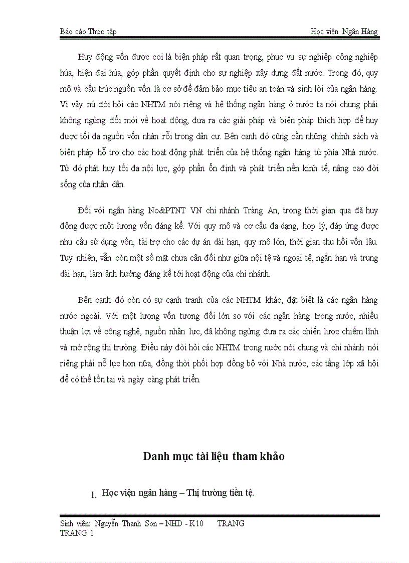 image for page Nâng cao hiệu quả huy động vốn tại Ngân Hàng Nông Nghiệp và Phát Triển Nông Thôn chi nhánh Tràng An