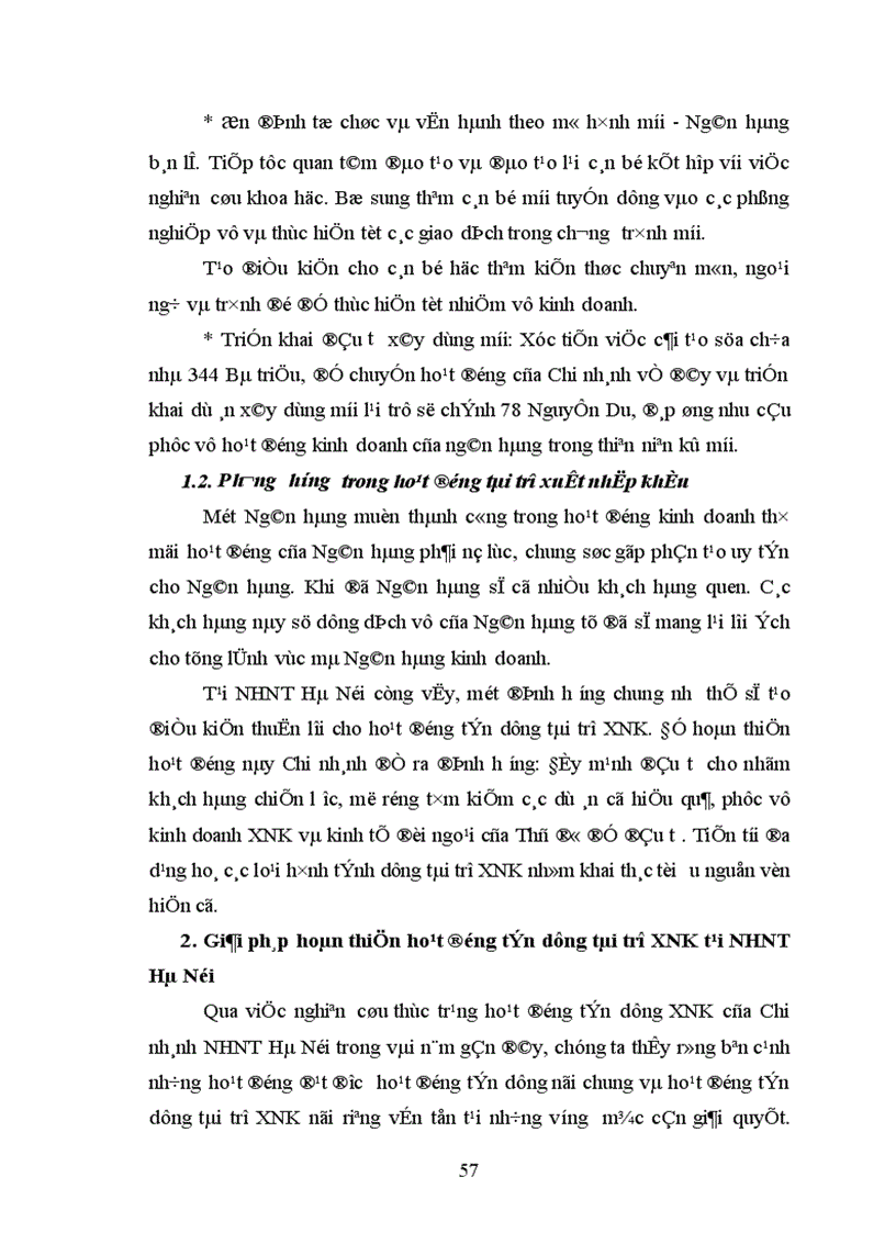 image for page Giải pháp mở rộng hoạt động tín dụng tài trợ xuất nhập khẩu tại Ngân hàng ngoại thương Hà Nội 1