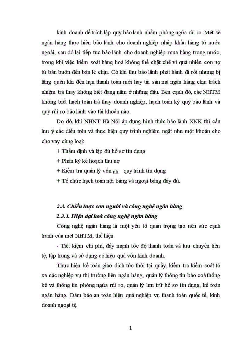 image for page Giải pháp mở rộng hoạt động tín dụng tài trợ xuất nhập khẩu tại Ngân hàng ngoại thương Hà Nội 1