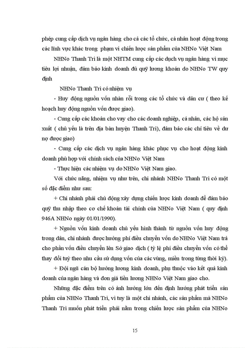 image for page Giải pháp nâng cao chất lượng hoạt động tín dụng tại Ngân hàng Nông nghiệp và phát triển Nông thôn Huyện Thanh Trì 1