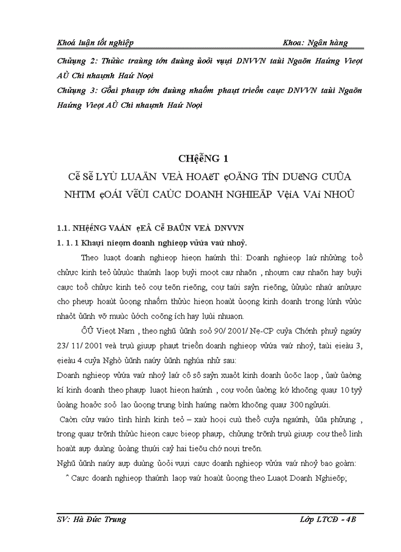 image for page Giải pháp tín dụng ngân hàng phát triển các doanh nghiệp vừa và nhỏ tại ngân hàng Thương Mại Cổ Phần Việt Á Chi Nhánh Hà Nội