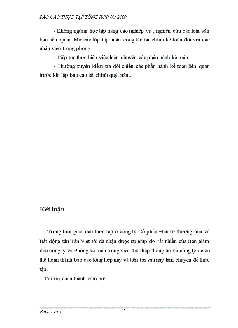 image for page Báo cáo thực tập tổng hợp về Công ty cổ phần Đầu tư Thương Mại và Bất Động Sản Tân Việt 1