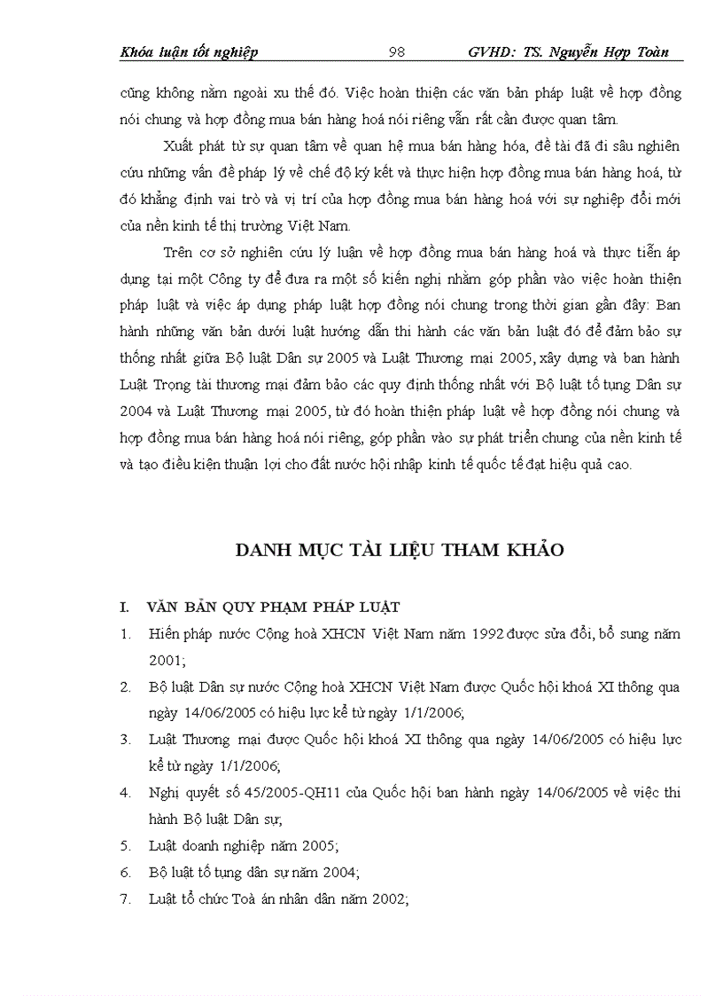 image for page Pháp luật về hợp đồng mua bán hàng hoá Thực tiễn áp dụng tại công ty cổ phần công nghiệp dịch vụ Cao Cường