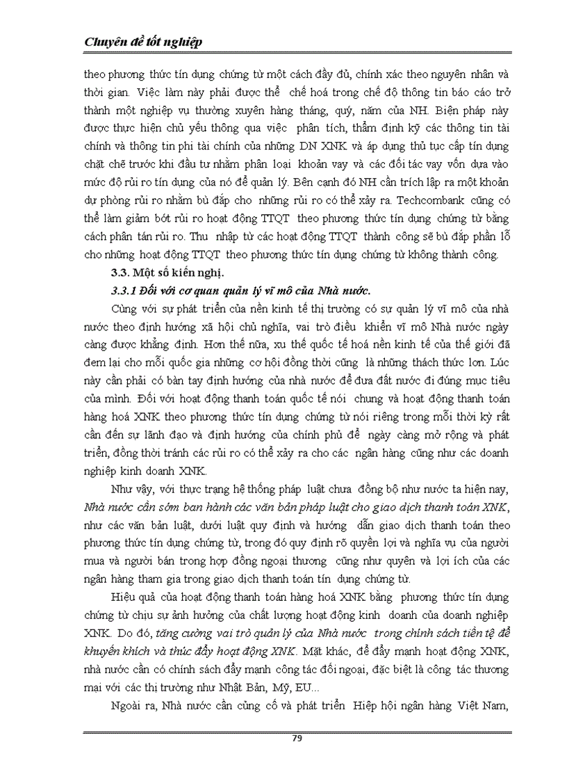 image for page Nâng cao hiệu quả thanh toán quốc tế theo phương thức tín dụng chứng từ tại Ngân hàng thương mại cổ phần kỹ thương Việt nam TECHCOMBANK