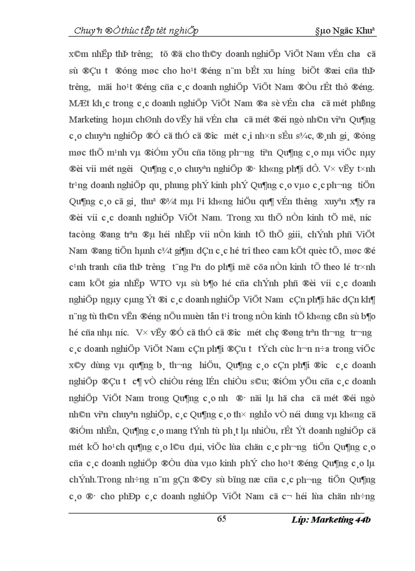 image for page Hoàn thiện chiến lược quảng cáo của Tổng công ty Bia Rượu Nước giải Khát Hà Nội 1