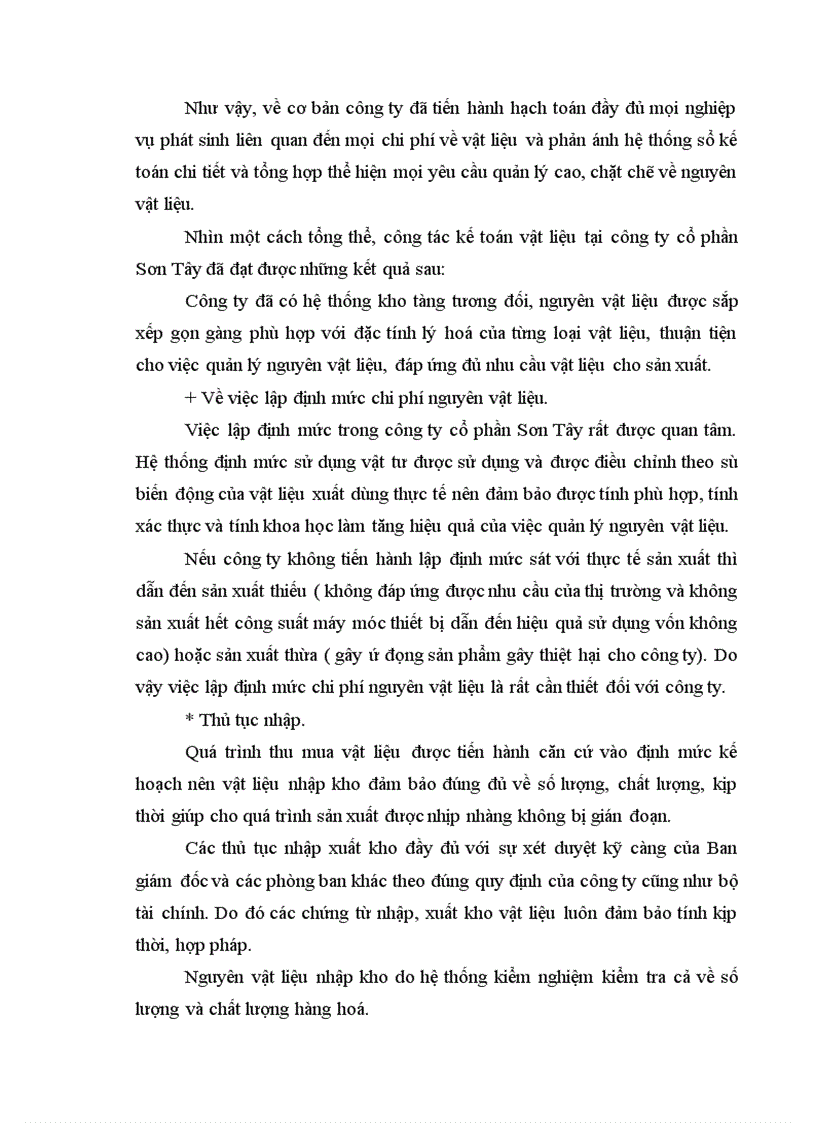 image for page Hoàn thiện công tác kế toán nguyên vật liệu tại Công ty cổ phần Sơn Tây Tỉnh Hà Tây 1