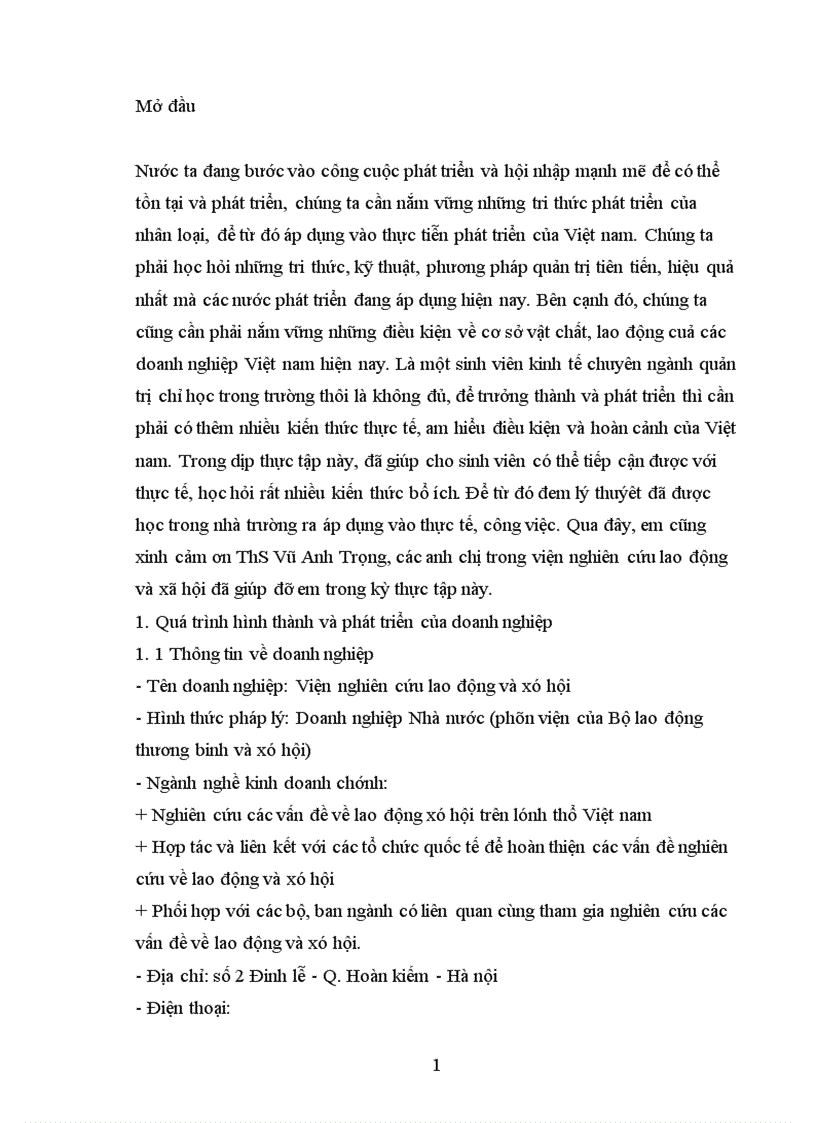 image for page Báo cáo thực tập tổng hợp của Viện nghiên cứu lao động và xã hội