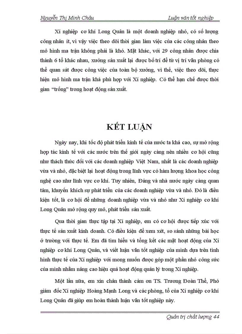 image for page Lập kế hoạch áp dụng hệ thống quản lý chất lượng ISO 9001 2000 tại Xí nghiệp cơ khí Long Quân 1