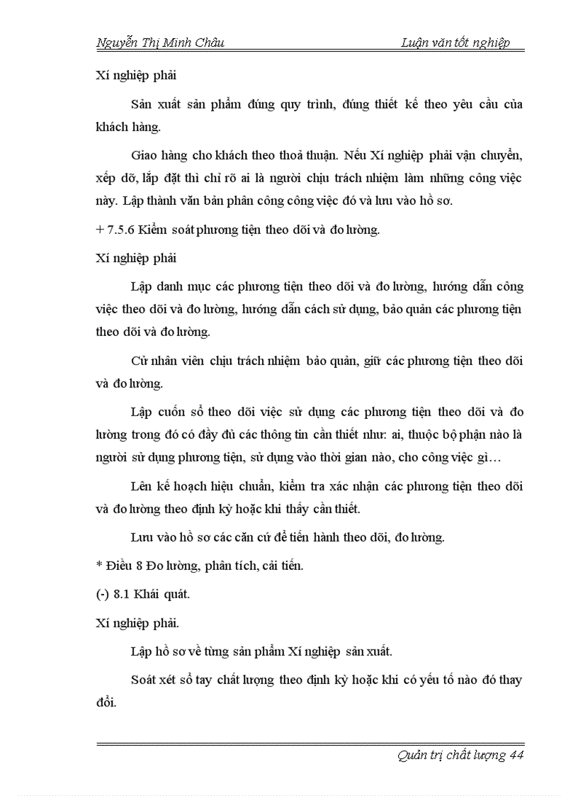 image for page Lập kế hoạch áp dụng hệ thống quản lý chất lượng ISO 9001 2000 tại Xí nghiệp cơ khí Long Quân 1