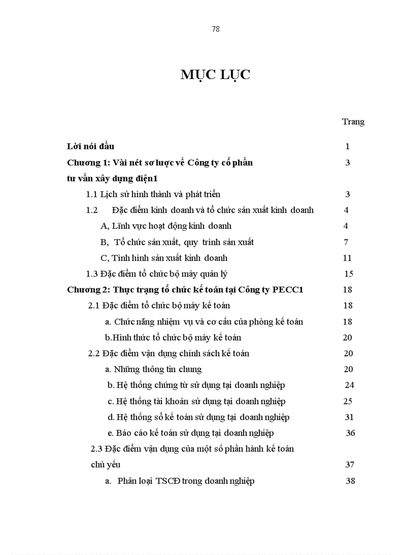image for page Báo cáo kiến tập về Công ty cổ phẩn tư vấn xây dựng điện 1